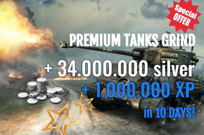 1.000.000 XP on PREMIUMS + 34.000.000 Silver